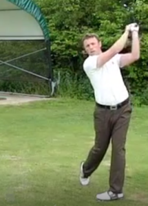 belt buckle facing front is the final part of the golf swing sequence